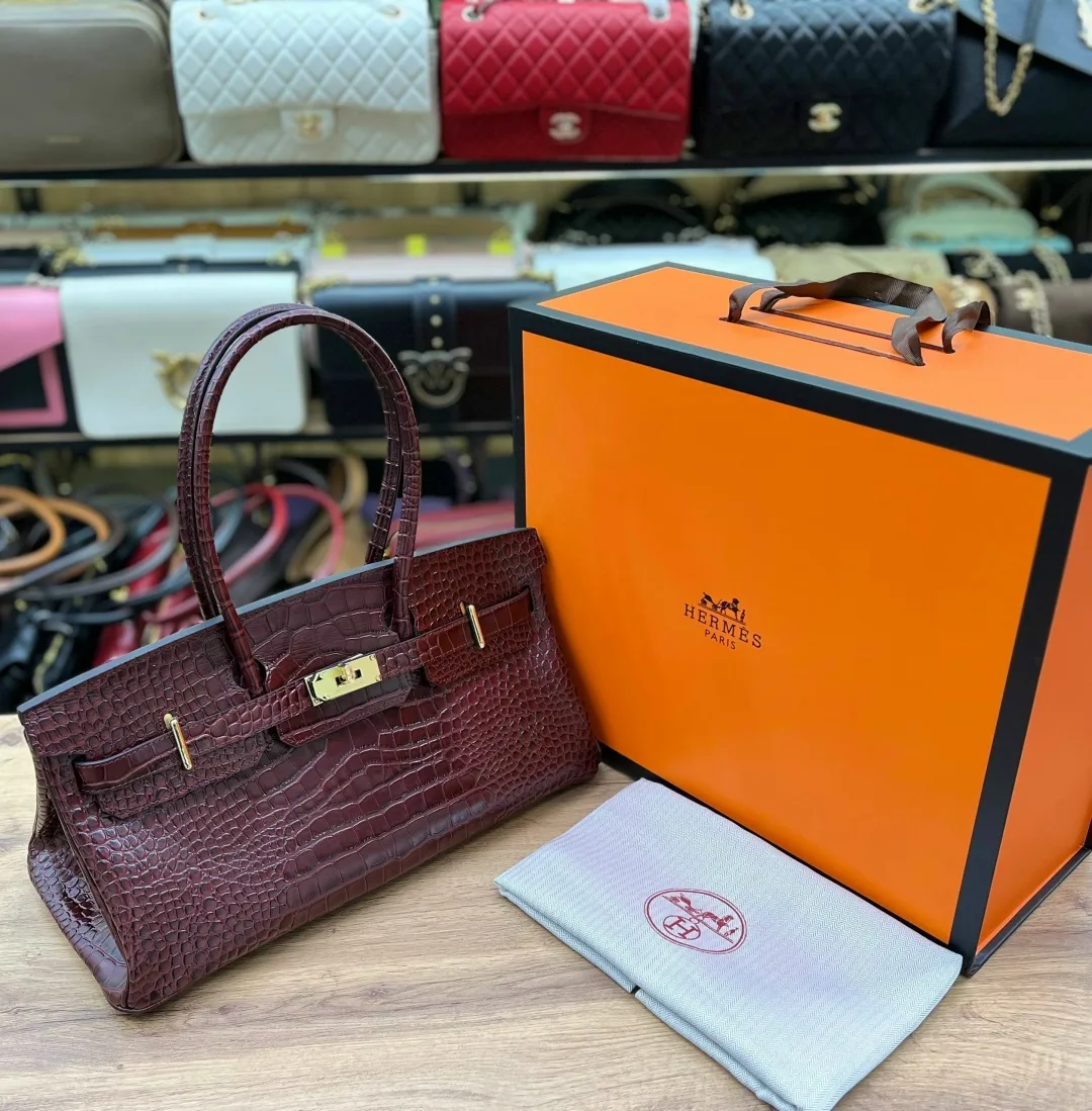 Сумка Hermes натуральная кожа — фото 1
