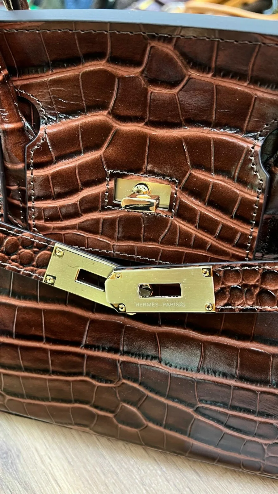 Сумка Hermes натуральная кожа — фото 8