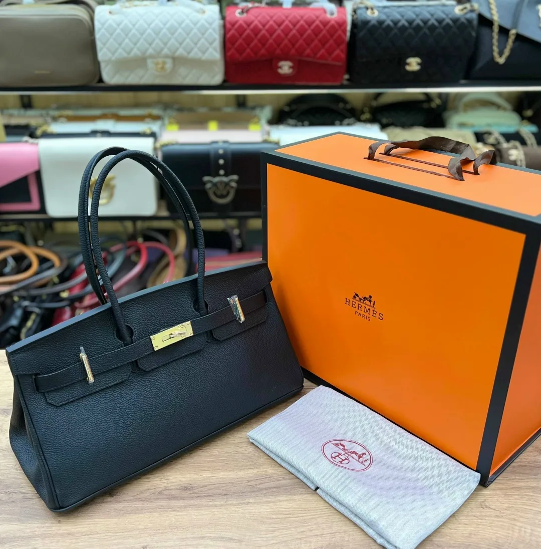Сумка Hermes натуральная кожа — фото 1