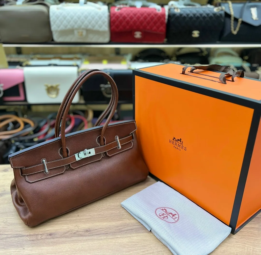 Сумка Hermes натуральная кожа — фото 2