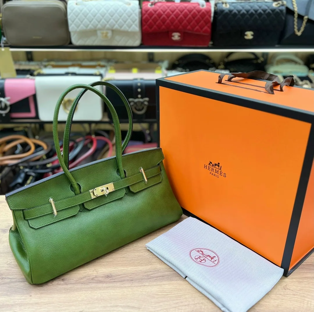 Сумка Hermes натуральная кожа — фото 5