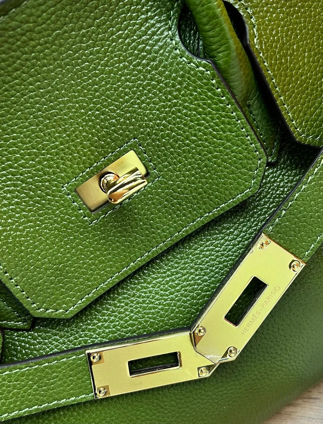 Сумка Hermes натуральная кожа — фото 7