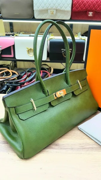 Сумка Hermes натуральная кожа — фото 6