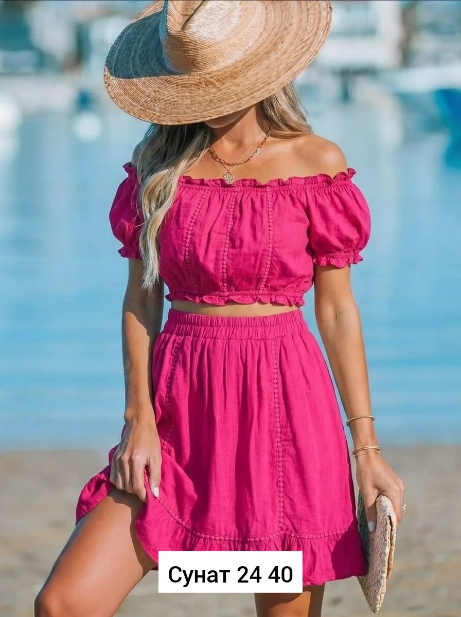 Костюм двойка из хлопка — фото 5