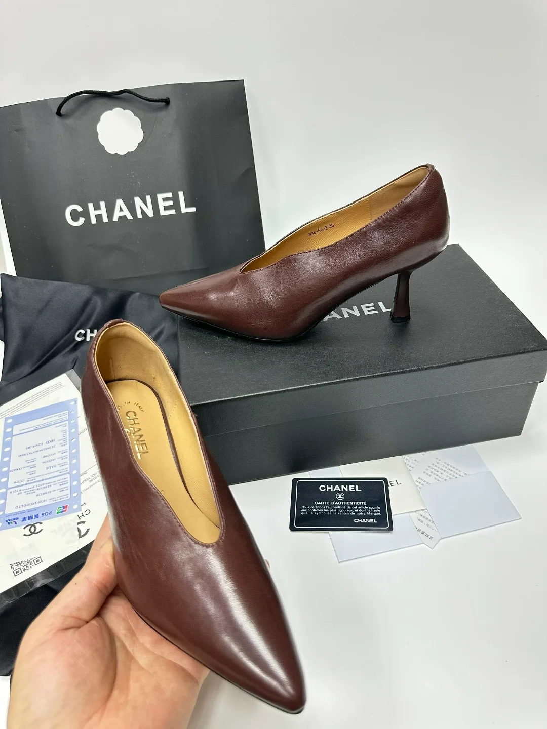 Туфли женские CHANEL, кожа Подкладка: Кожа 100 — фото 1