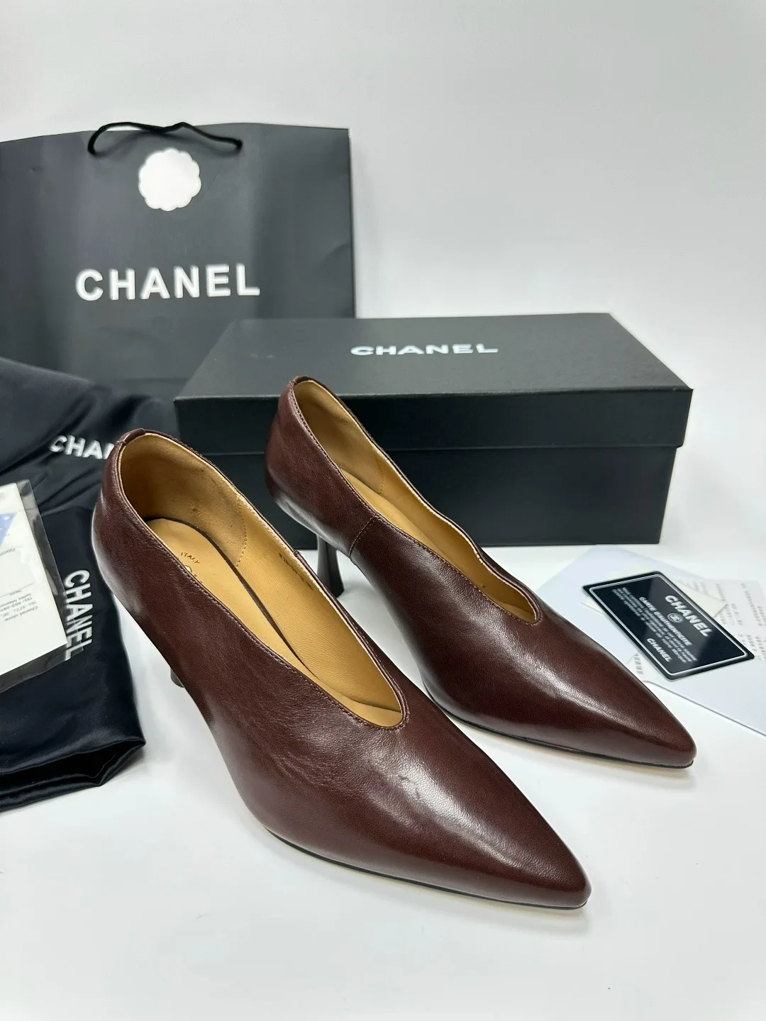 Туфли женские CHANEL, кожа Подкладка: Кожа 100 — фото 3
