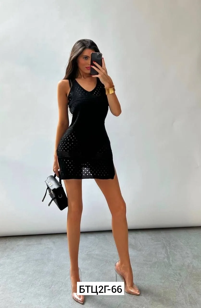 Платье хлопковая пряжа — фото 6