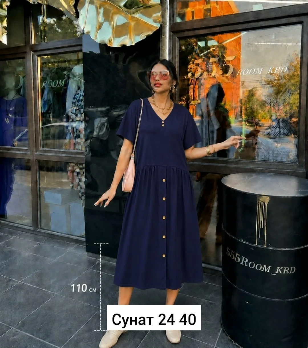 Платье синяя — фото 3