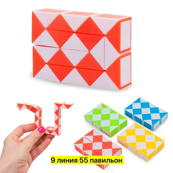 Игрушка-головоломка в виде змейки из пластика — фото 11
