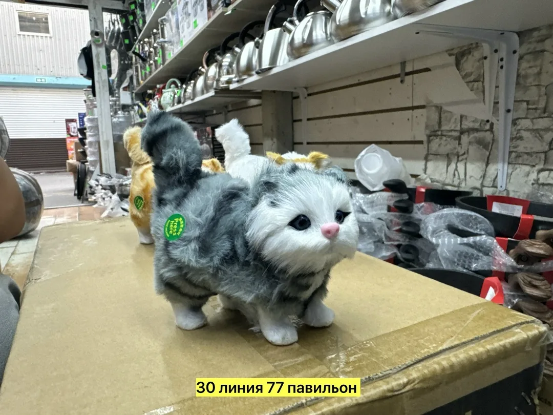 Игрушка-кошка из пластика с звуком, классный дизайн, подарочная упаковка, цвет — фото 5