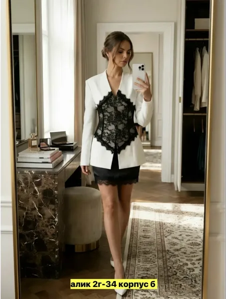 Пиджак из ткани — фото 8