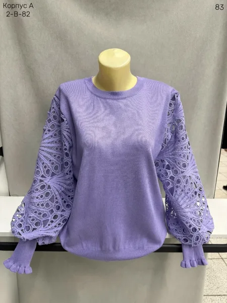 Женский свитер из смесового материала 30 WOOL, 70 POLYESTER — фото 11