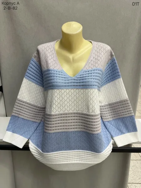 Женский свитер из смесового материала (35 полиэстер 35 POLYESTER, 65 COTTON — фото 8