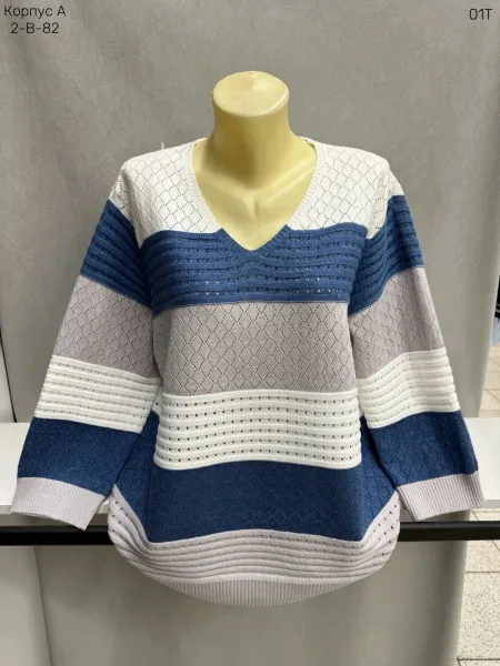 Женский свитер из смесового материала (35 полиэстер 35 POLYESTER, 65 COTTON — фото 9