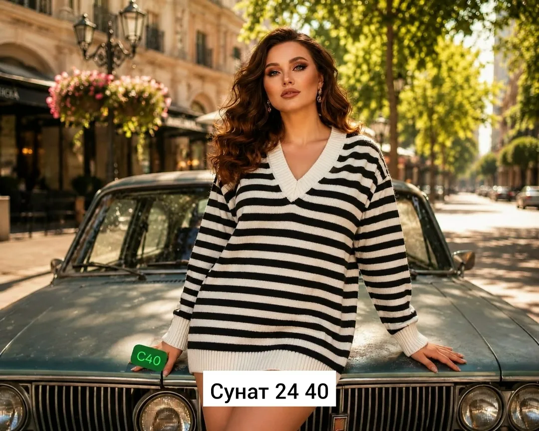 Однотонный свитер из натурального кашемира — фото 1