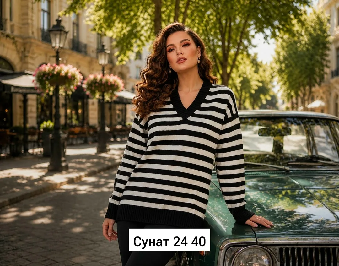 Однотонный свитер из натурального кашемира — фото 3