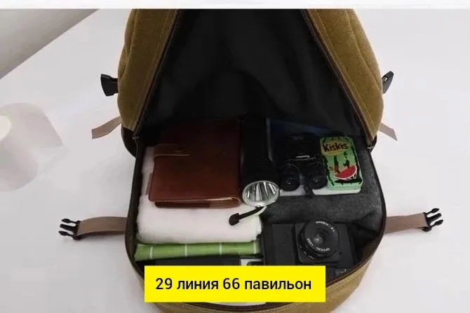 Городской рюкзак из брезента для мужчин и женщин — фото 2