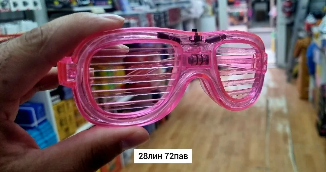 Игрушка, пластик — светодиодные очки — фото 2