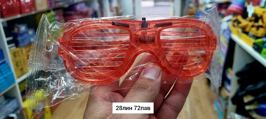 Игрушка, пластик — светодиодные очки — фото 4