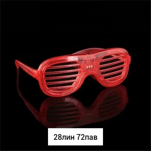 Игрушка, пластик — светодиодные очки — фото 7