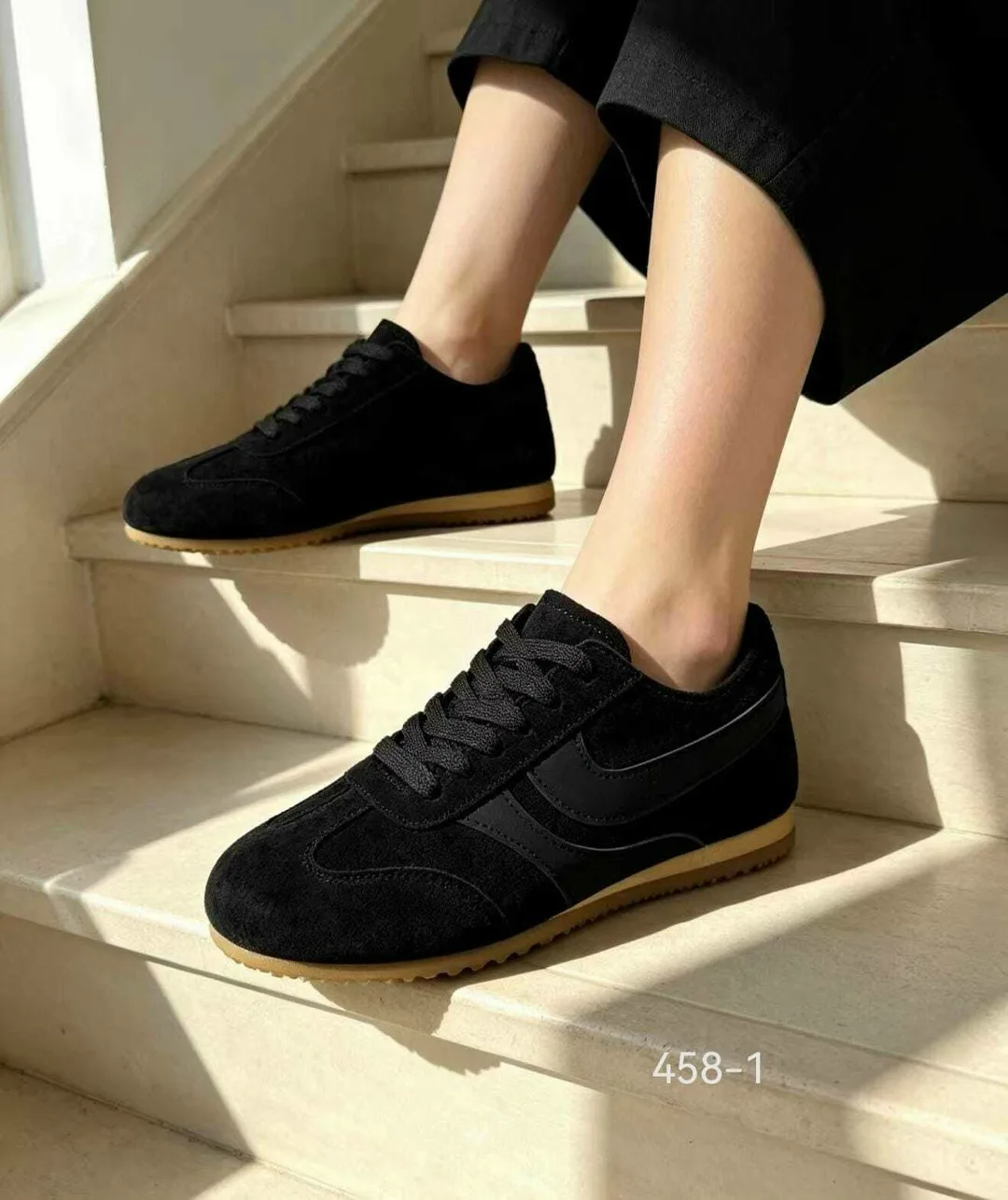 Кроссовки женские низкие с мягкой подошвой Бежевый — фото 4