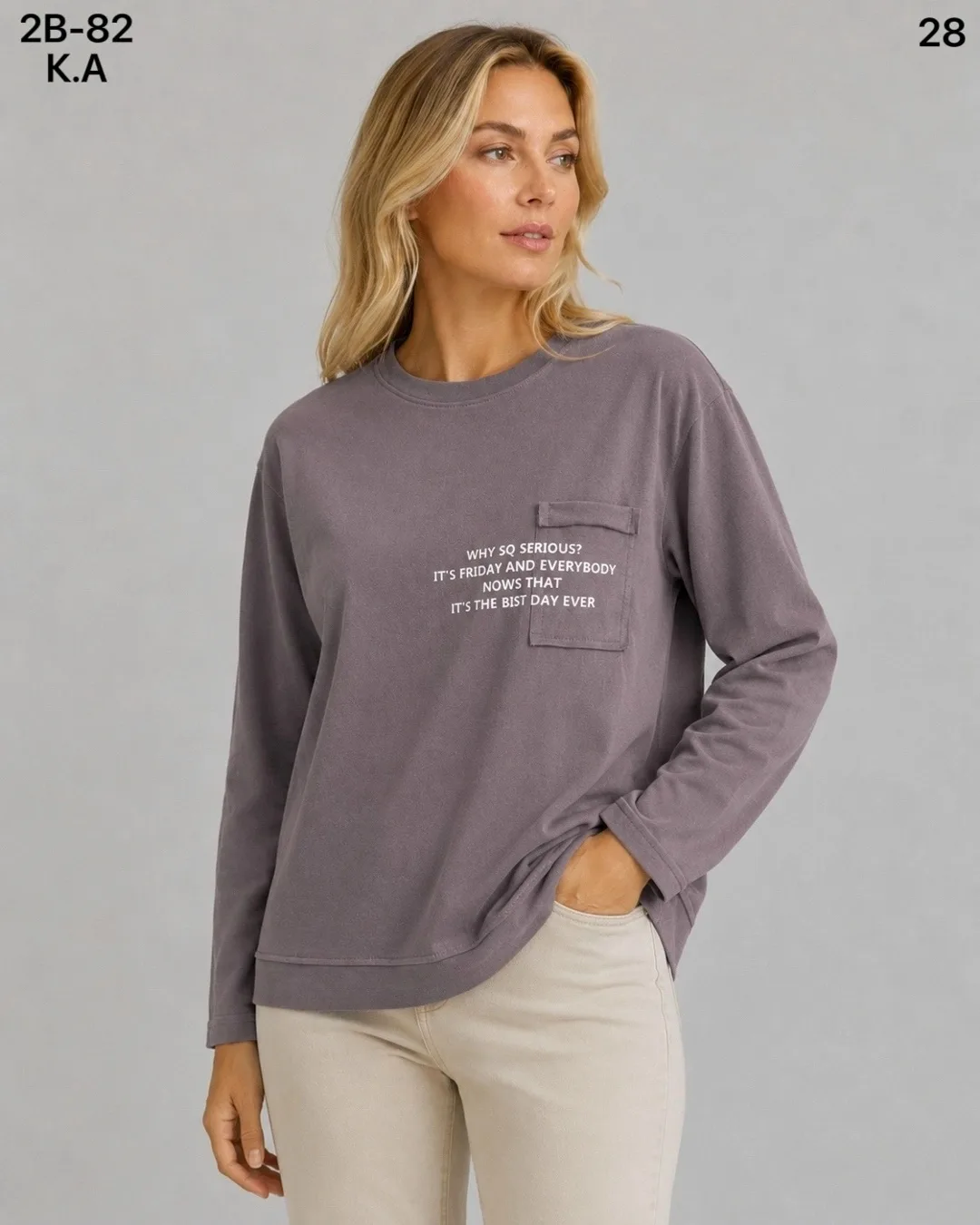 Кофта, хлопок 95 COTTON, 5 ELASTANE — фото 3