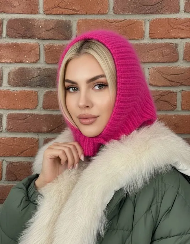 Шапка для женщин, ангора — фото 4