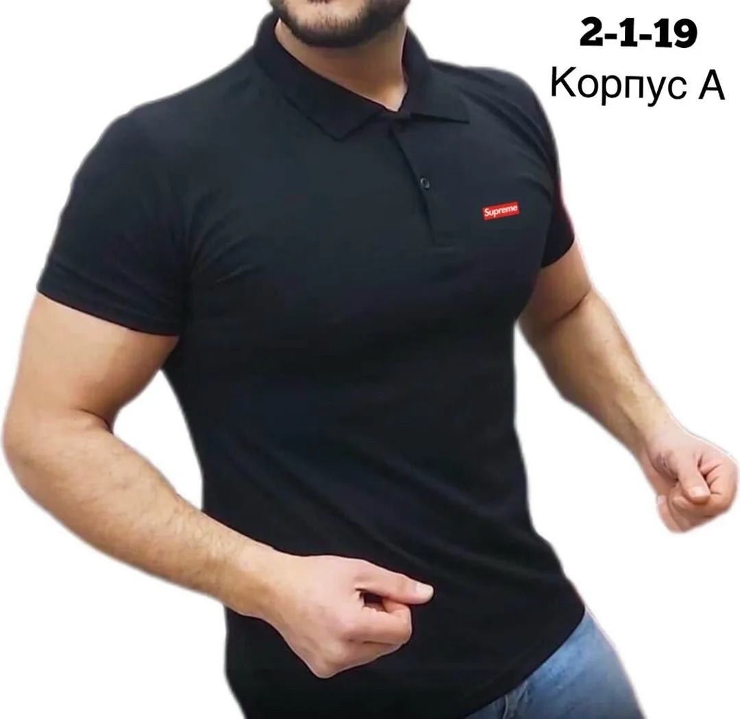 Футболка поло хлопок — фото 3