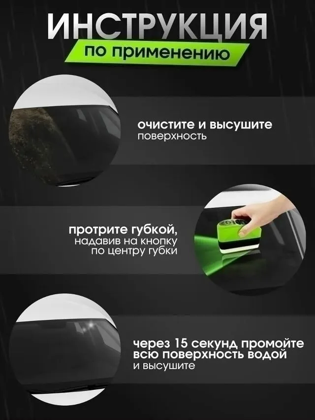 Губка антидождь для автомобиля — фото 5