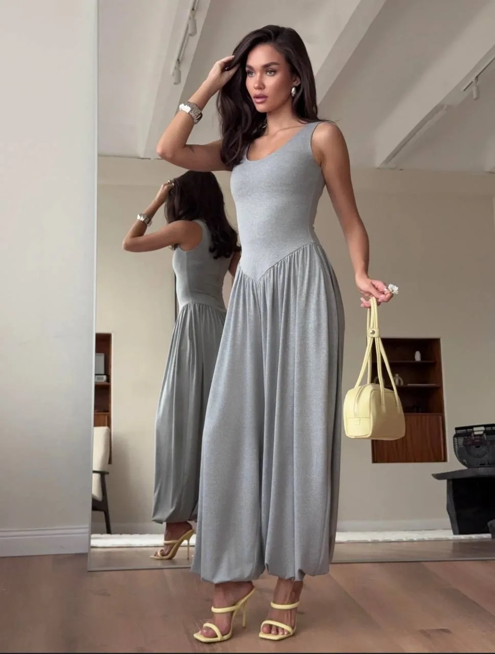 Комбез вискоза турецкая Синий — фото 5