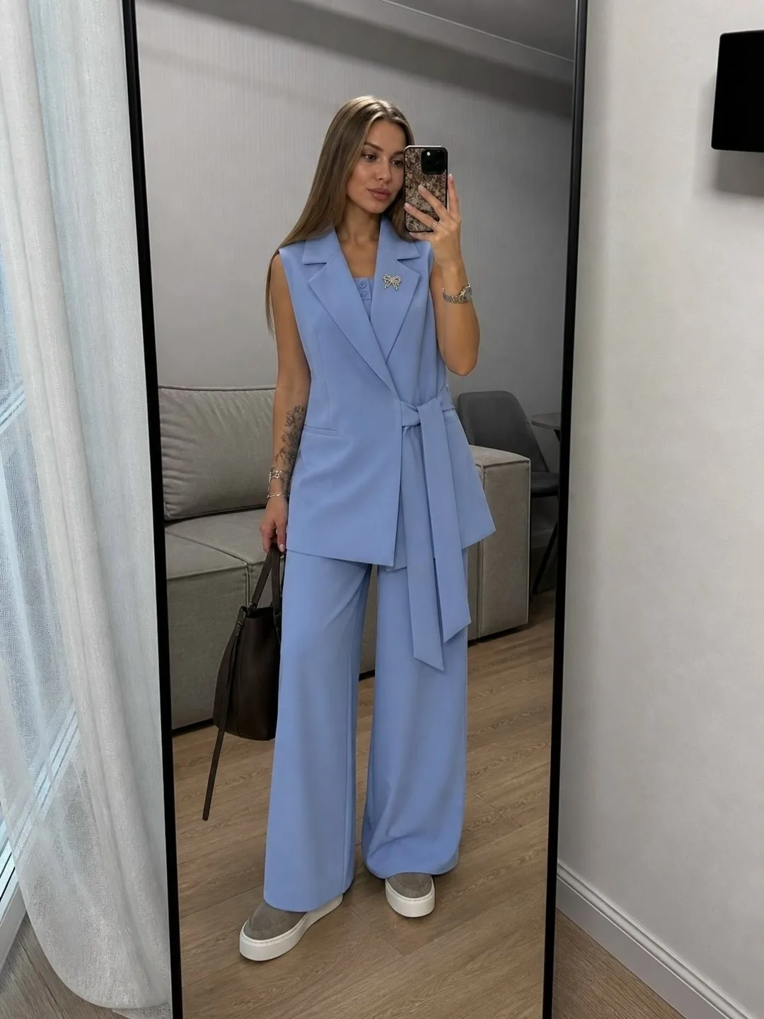 Костюм двойка премиум-класса с пиджаком на полном подкладе — фото 4
