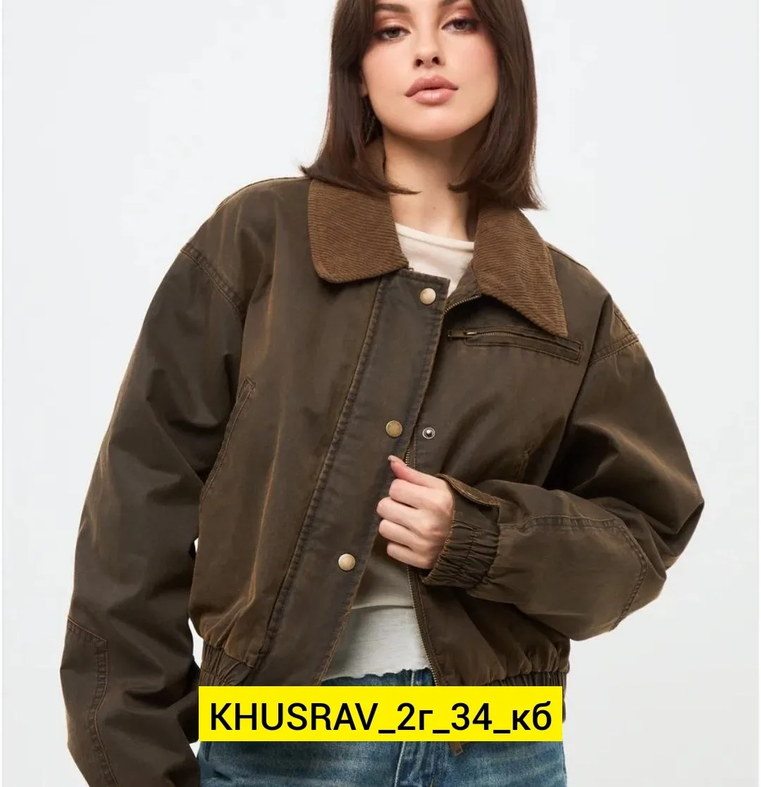 Куртка хлопок замша — фото 3