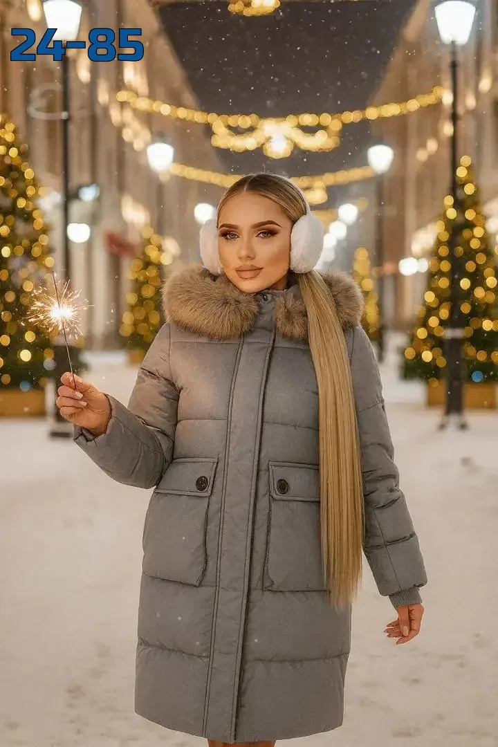 Куртка с натуральным мехом — фото 4
