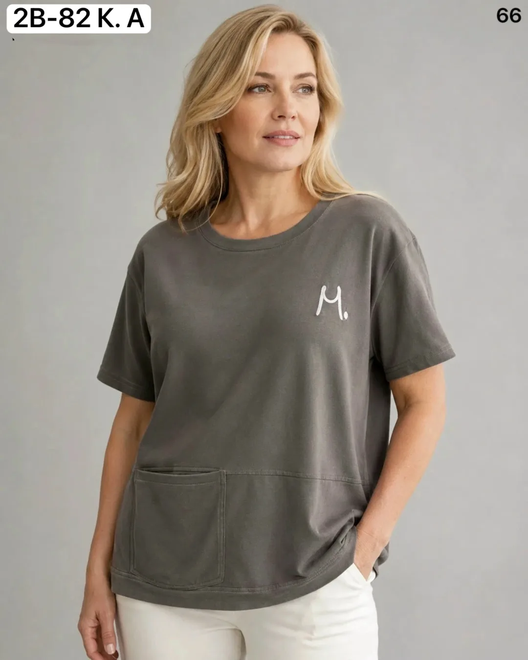 Женская футболка из 95 хлопка и 5 эластана 95 COTTON, 5 ELASTANE — фото 1