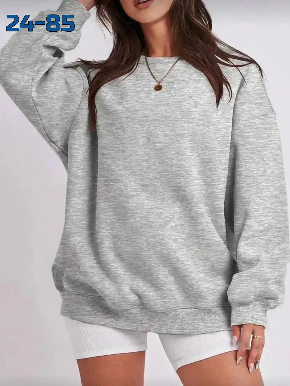 Мягкий худи из двухнитки с oversized-силуэтом — фото 2