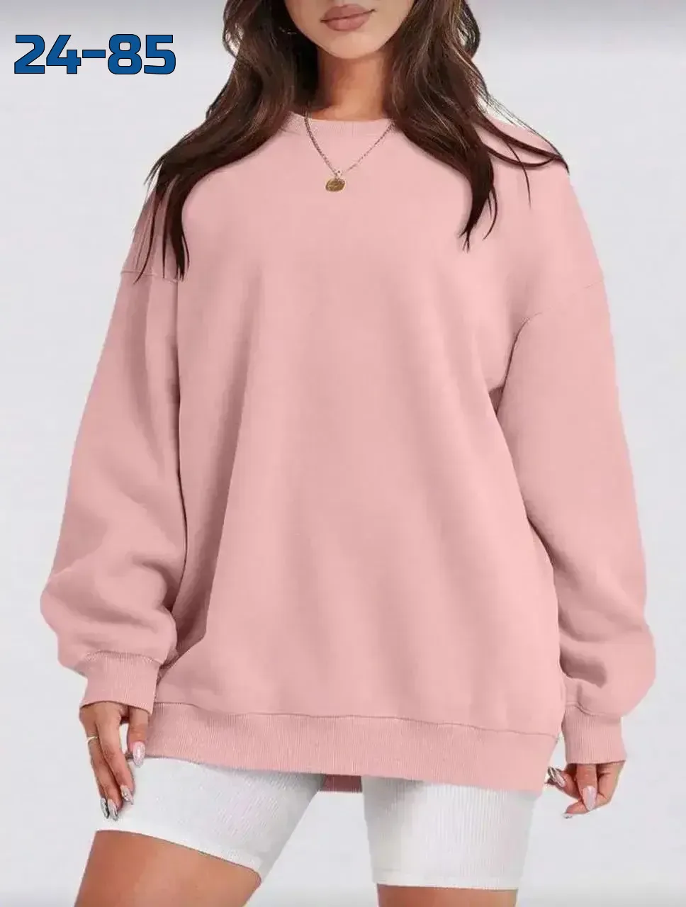 Мягкий худи из двухнитки с oversized-силуэтом — фото 8