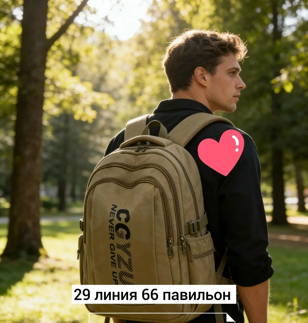 Рюкзак брезентовый — фото 5