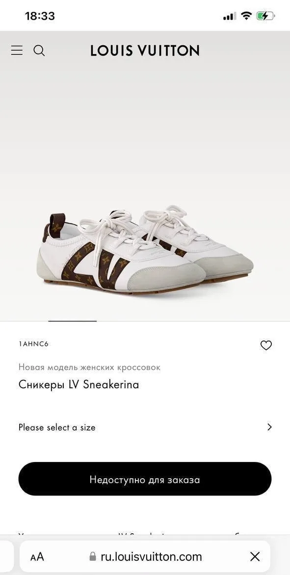 Кроссовки Louis Vuitton Sneakerina — фото 14