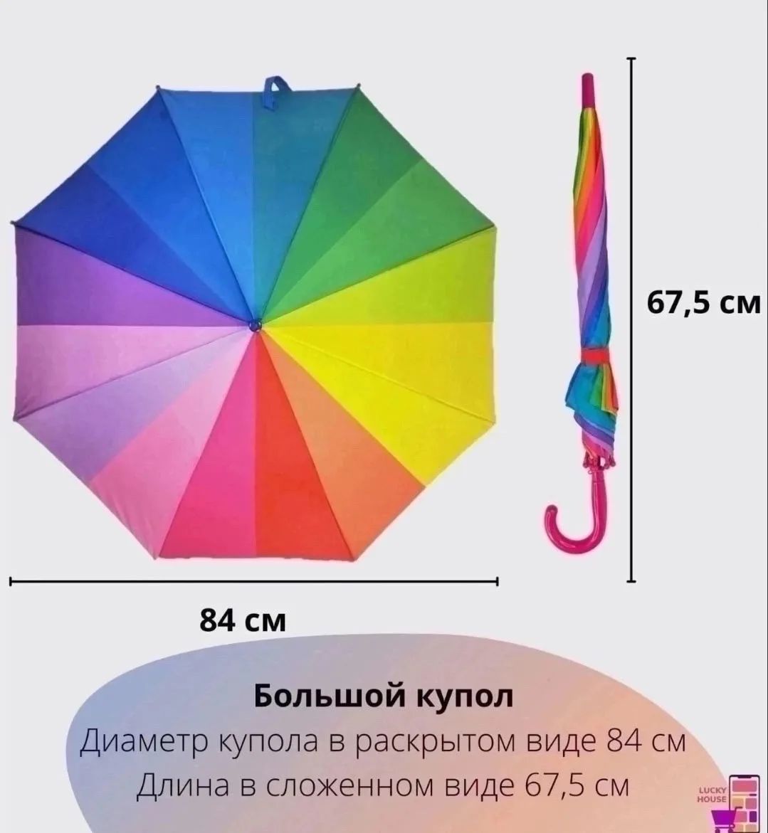 Зонты подростковые тканевые — фото 2