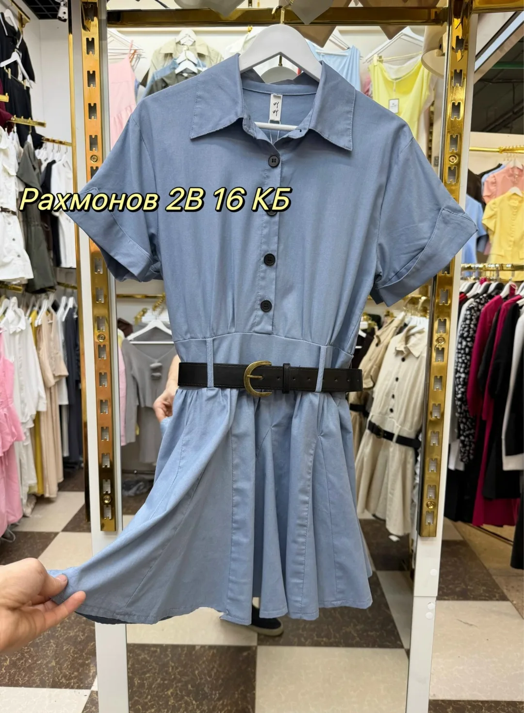 Платье джинсовые — фото 8