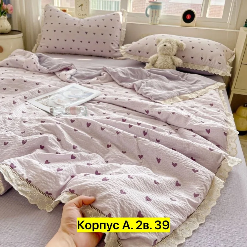 Комплект постельного белья, сатин Белый — фото 3