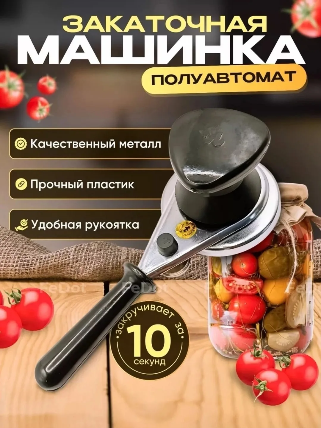 Закаточная машинка Кременчуг полуавтомат — фото 4