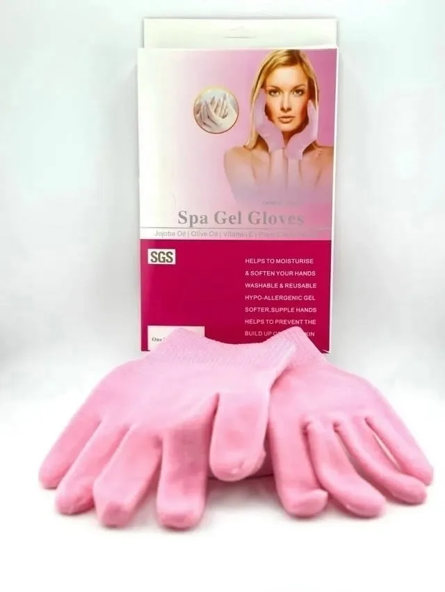 Тапки Moisturising Gel Spa Gloves Гелевые перчатки — фото 4