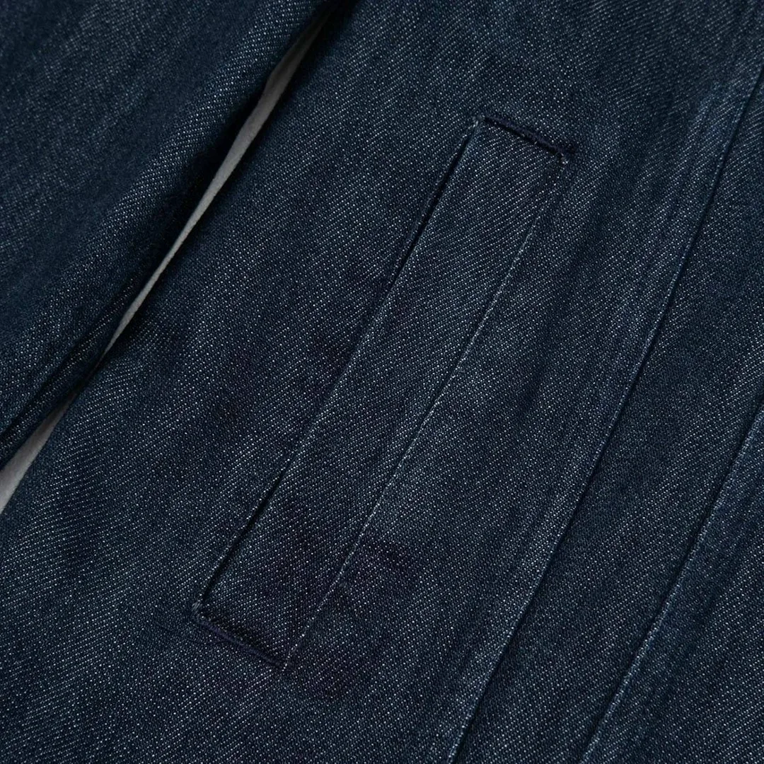 Kiton куртка из премиального денима с замшевым снизу — фото 6