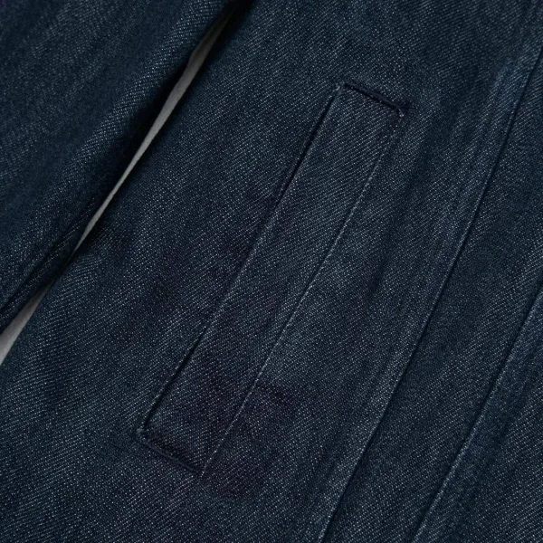 Kiton куртка из премиального денима с замшевым снизу — фото 6