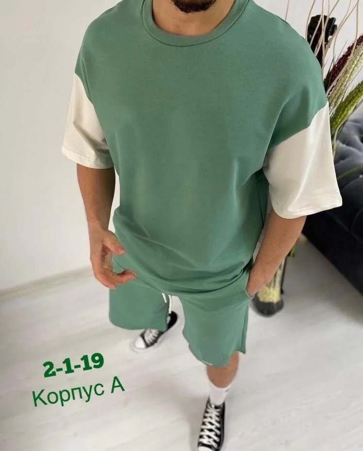Спортивный костюм из хлопка двух нитка — фото 5