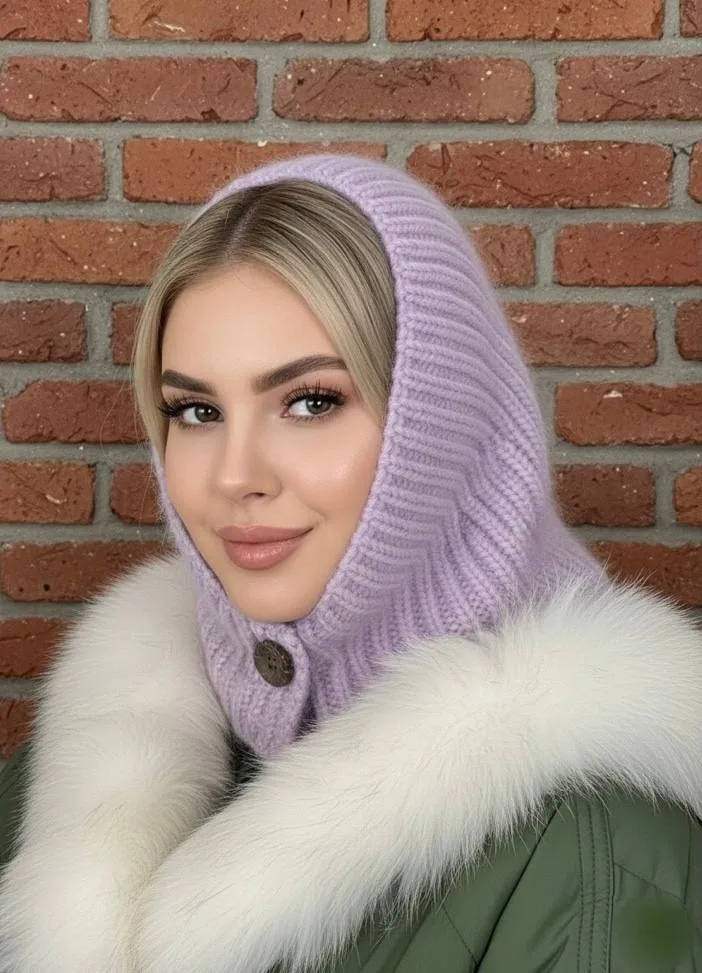 Шапка для женщин, ангора — фото 4