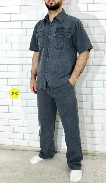 Костюм двойка для мужчин бренда леон — фото 20