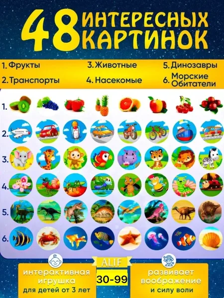 Фонарик проектор детский на батарейках игрушечный — фото 7