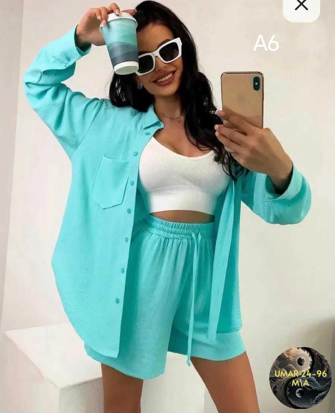 Костюм двойка Х/Б Синий — фото 5